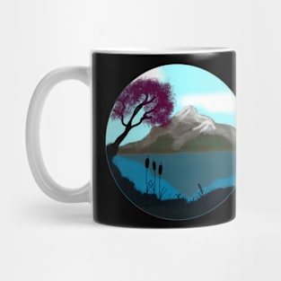 Mont sur lac Mug